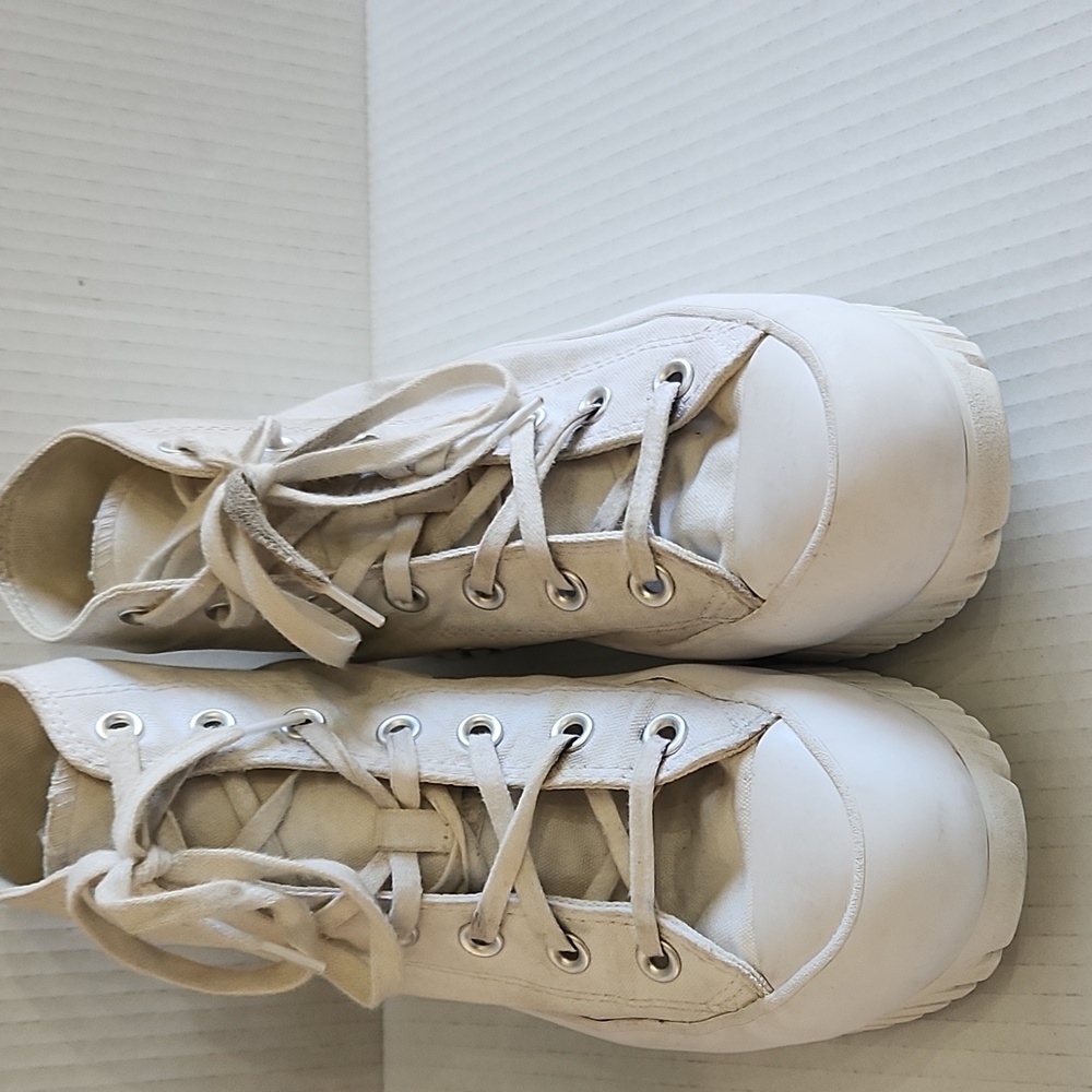 Converse All Stars platform hightops womens size 8 - Picture 4 of 10